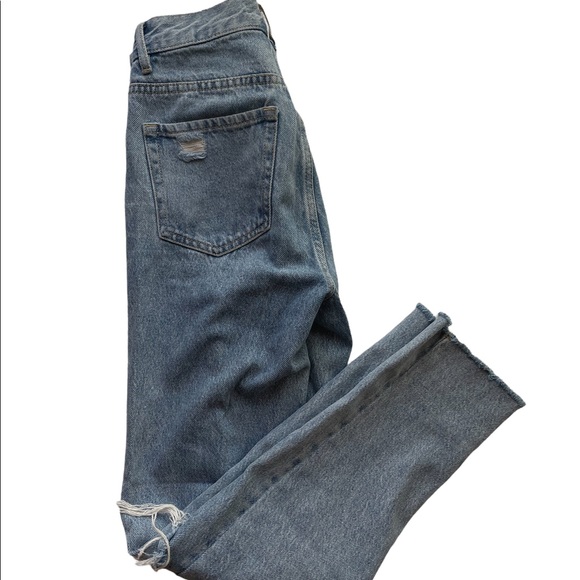 PAC SUN ultra high rise slim Jeans womens size 23 distressed - Picture 3 of 4